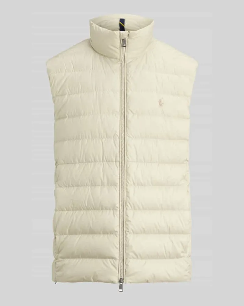 Ralph Lauren Regular Fit Weste mit Logo-Stitching Sand