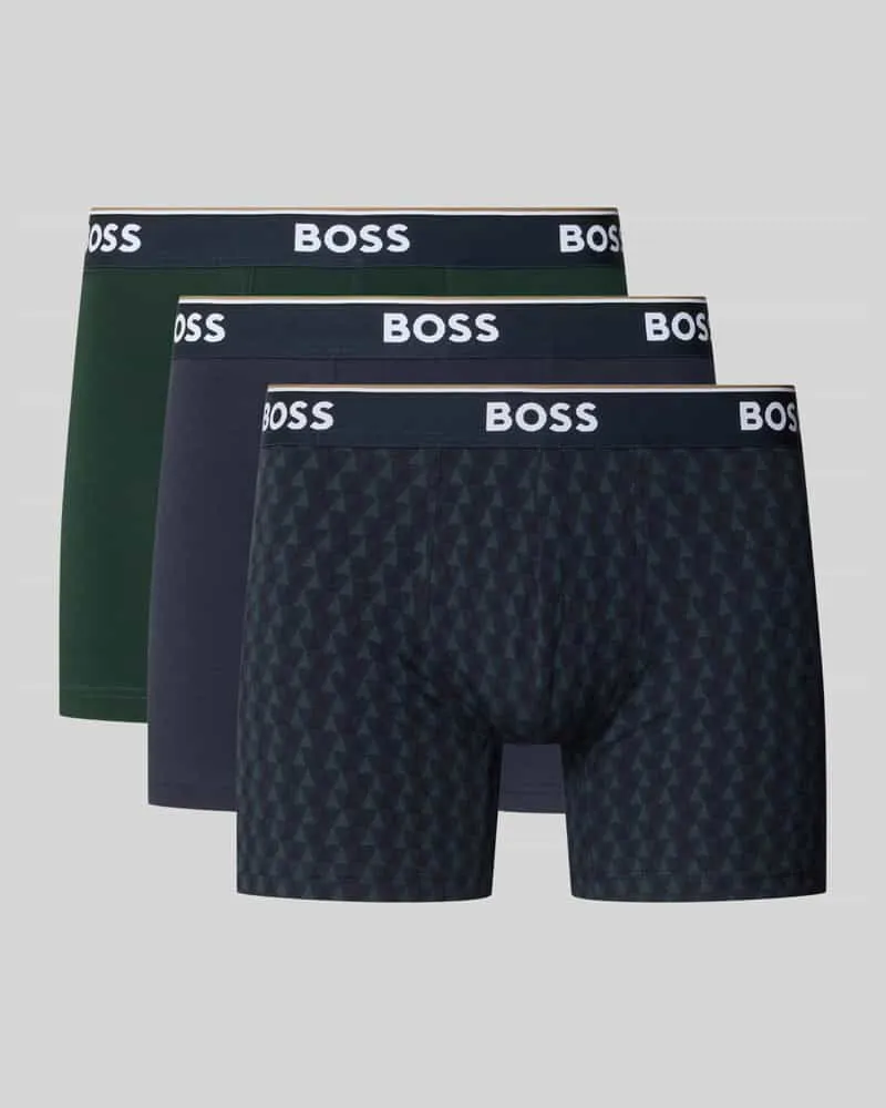 HUGO BOSS Trunk aus Baumwoll-Mix im 3er-Pack Modell 'Power Marine