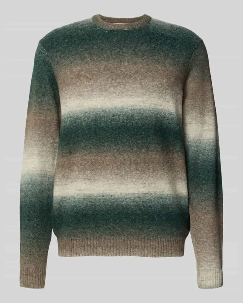 Only & Sons Regular Fit Strickpullover mit Baumwoll-Anteil Modell 'BERTIL Dunkelgruen