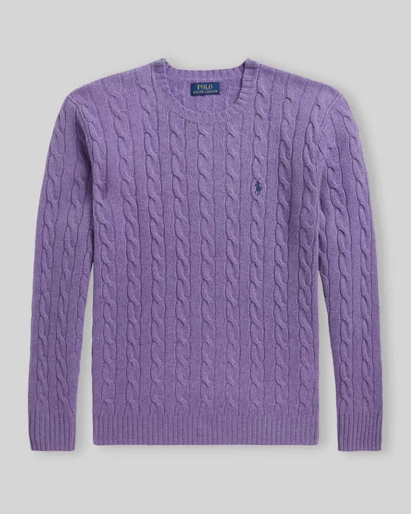 Ralph Lauren Regular Fit Pullover aus Woll-Kaschmir-Mix Lila