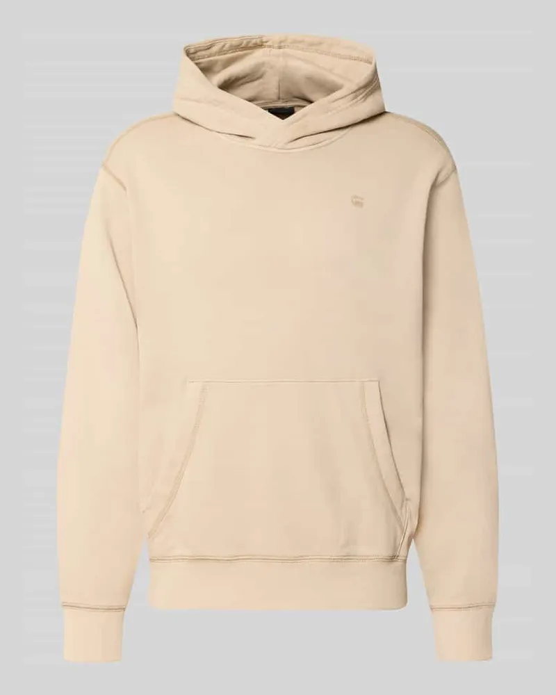 G-STAR RAW Regular Fit Hoodie aus reiner Baumwolle Beige