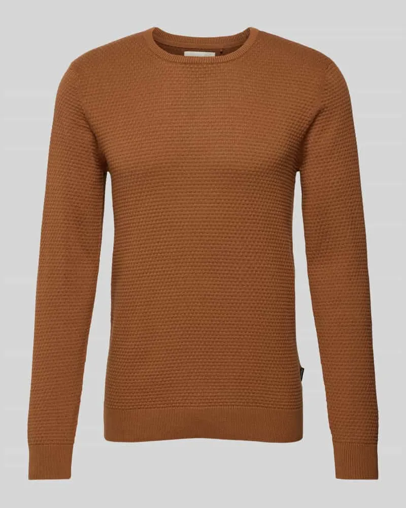 Blend Strickpullover mit Strukturmuster 