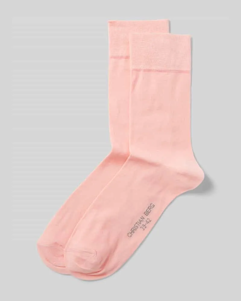 Christian Berg Socken mit Label-Detail im 2er-Pack Apricot