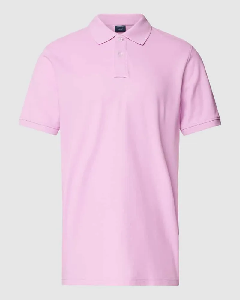 McNeal Poloshirt mit kurzer Knopfleiste Rosa