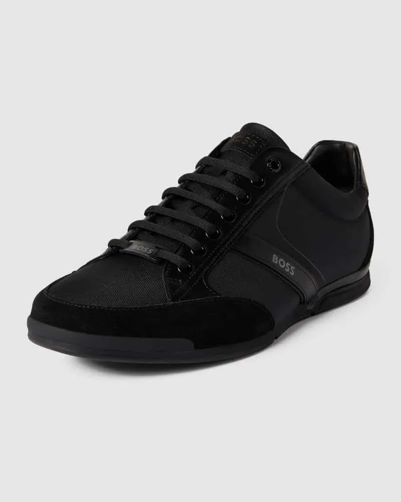 HUGO BOSS Sneaker aus echtem Leder Black