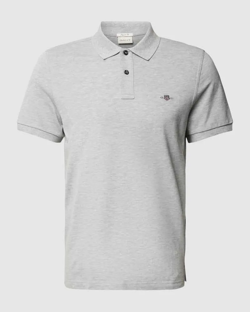 Gant Poloshirt mit Label-Stitching Modell 'SHIELD 