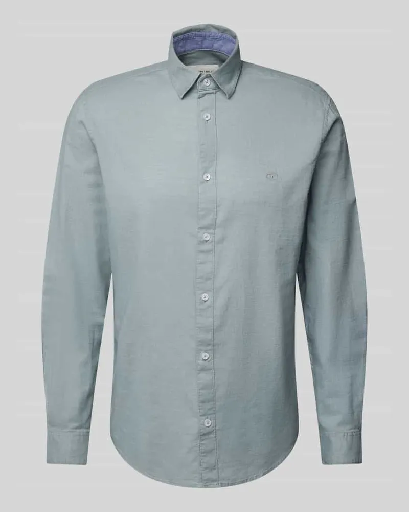 Tom Tailor Regular Fit Freizeithemd aus Chambray Mint