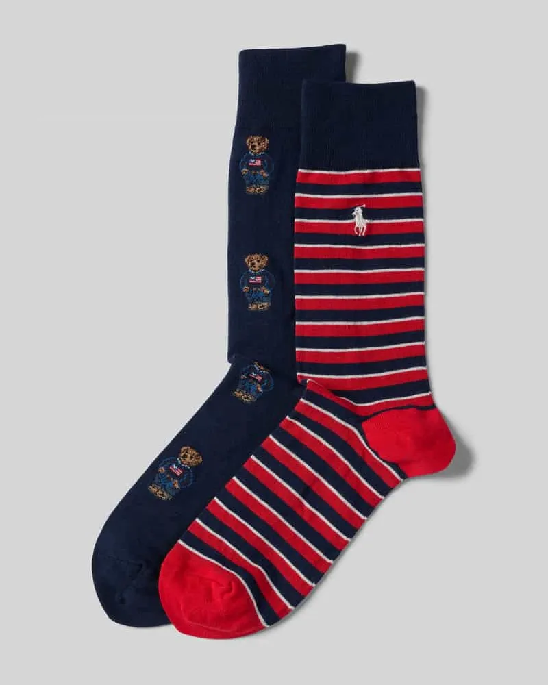 Ralph Lauren Socken mit Label-Details im 2er-Pack Marine