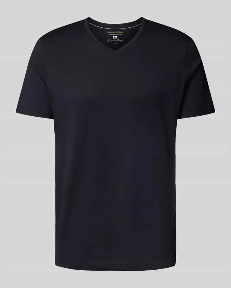 Christian Berg T-Shirt mit V-Ausschnitt 