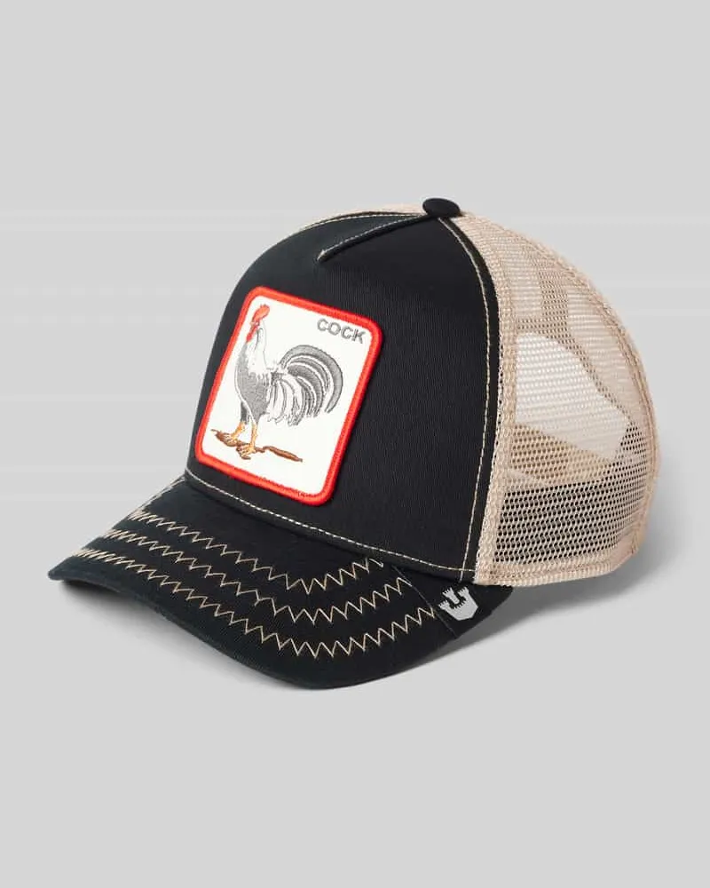 Goorin Bros. Trucker Cap mit Motiv-Badge Modell 'The Cock Black