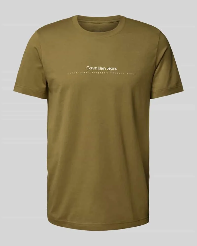 Calvin Klein T-Shirt mit Label-Print 