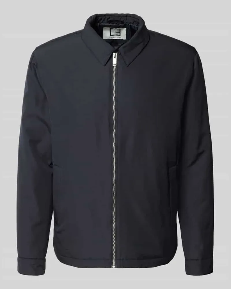 Casual Friday Jacke mit Umlegekragen Modell 'ALBRECHT PADDED JACKET Dunkelblau