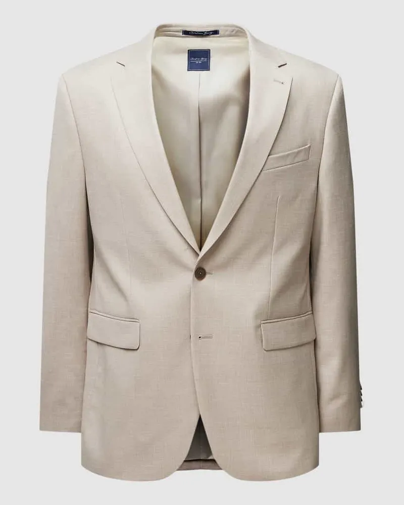 Christian Berg Sakko mit Pattentaschen Beige