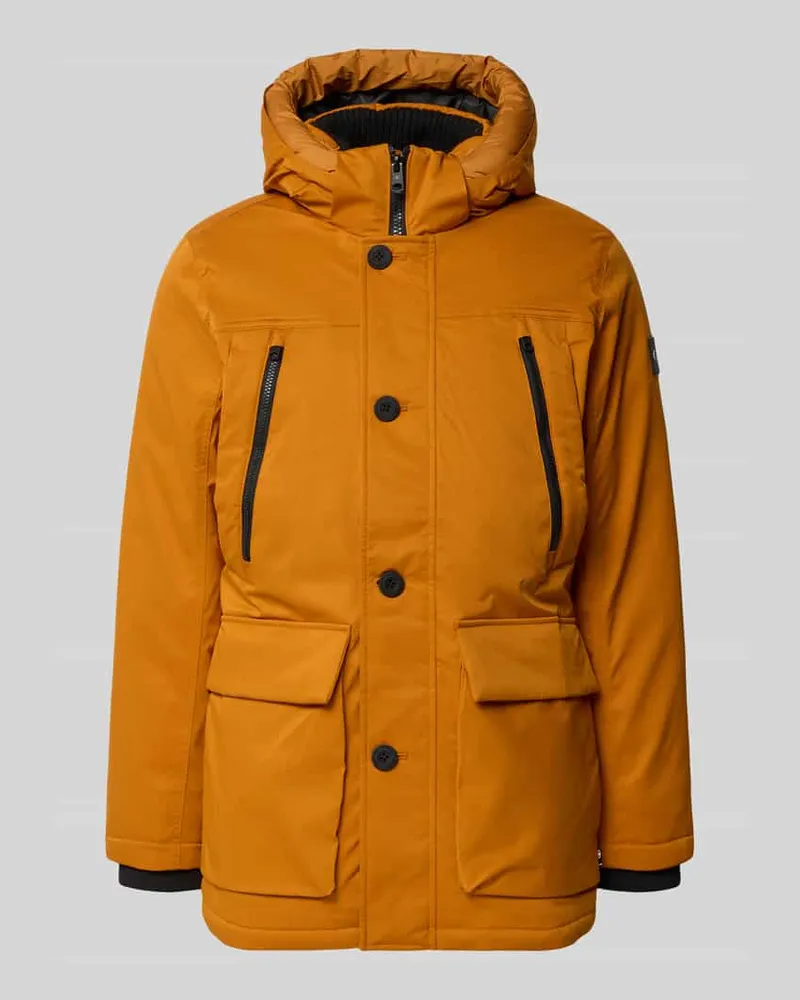 Tom Tailor Regular Fit Parka mit Pattentaschen Orange