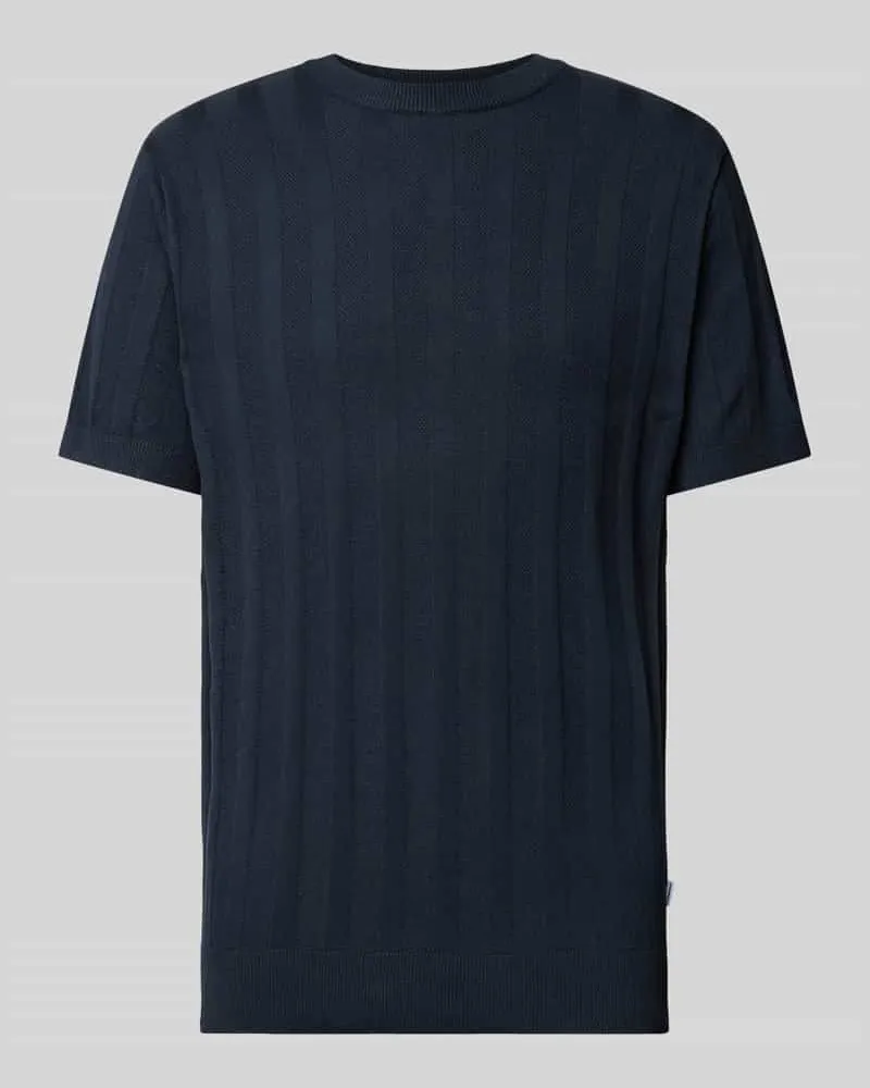 Lindbergh Strickshirt mit Streifenmuster Marine