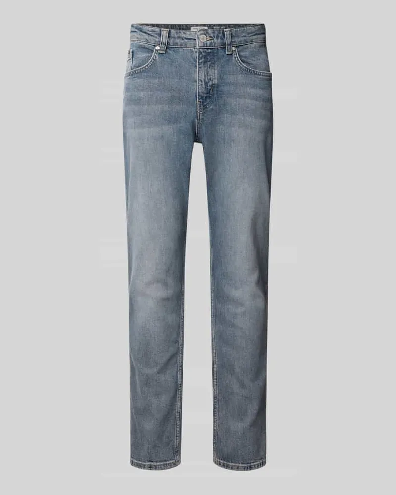 Marc O'Polo Tapered Fit Jeans aus Baumwoll-Mix Hellblau