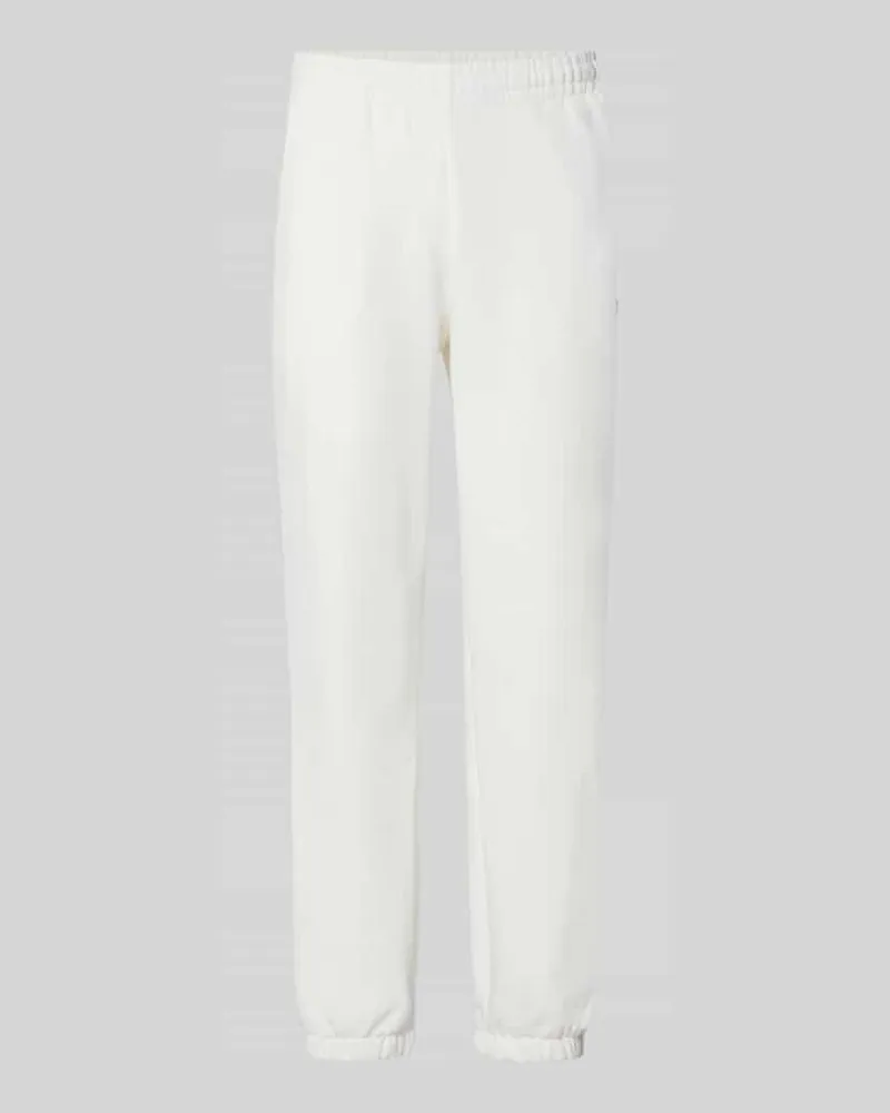 Lacoste Regular Fit Sweathose aus Baumwoll-Mix Offwhite