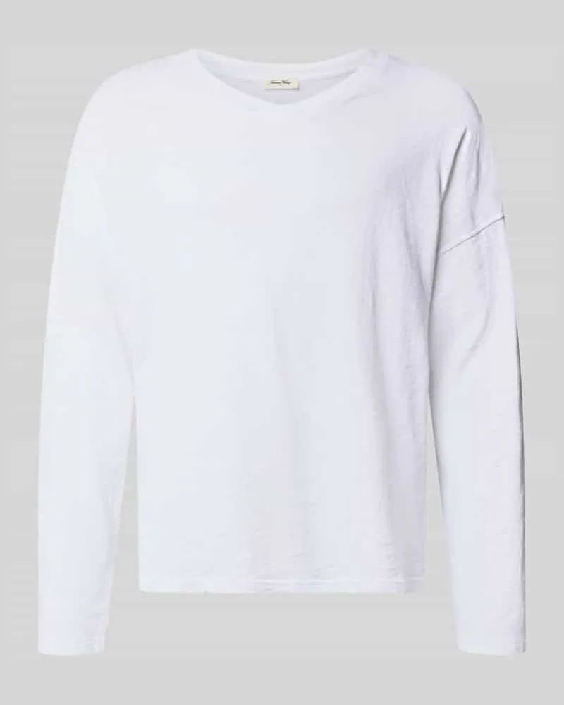 American Vintage Longsleeve mit überschnittenen Schultern Modell 'SONOMA Weiss