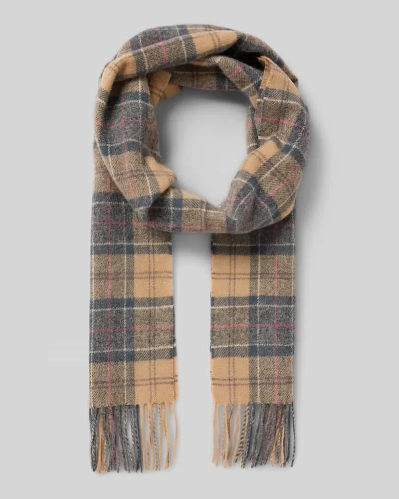Barbour Schal aus reiner Wolle Beige