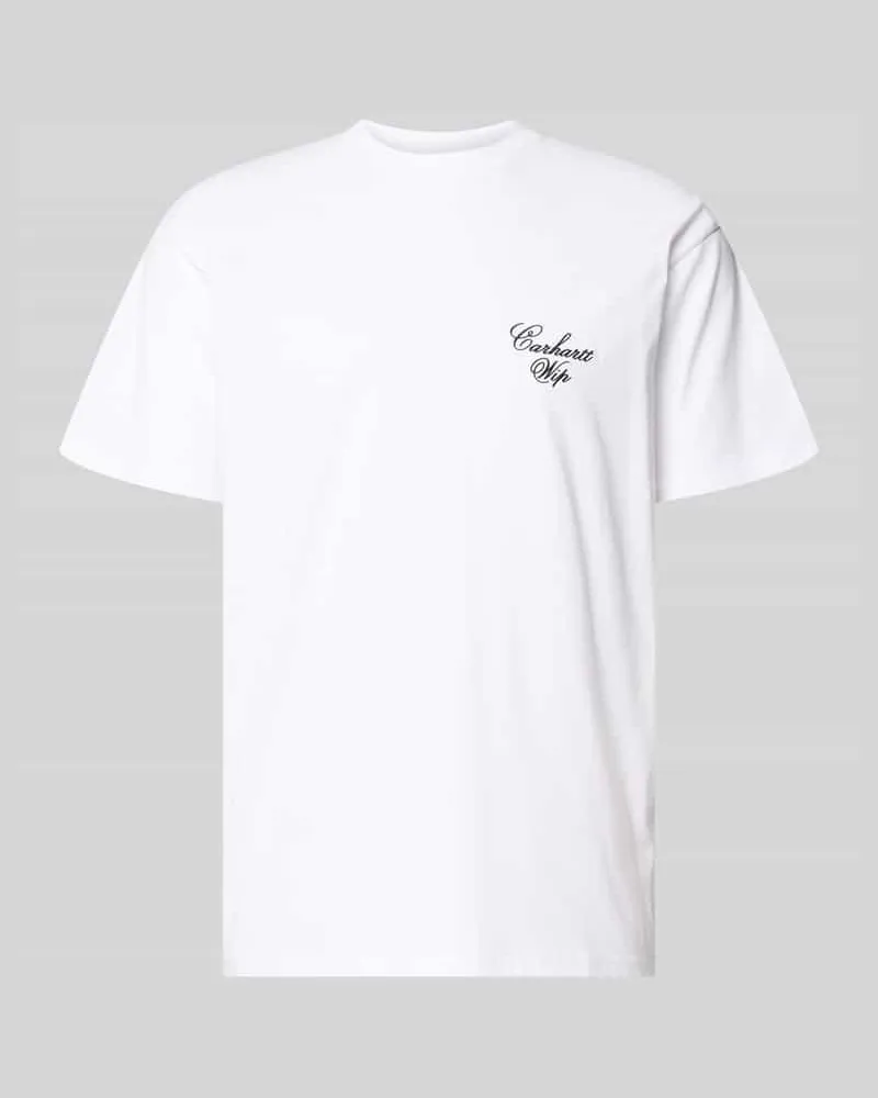 Carhartt WIP T-Shirt mit Logo-Stitching Modell 'Gracious Weiss