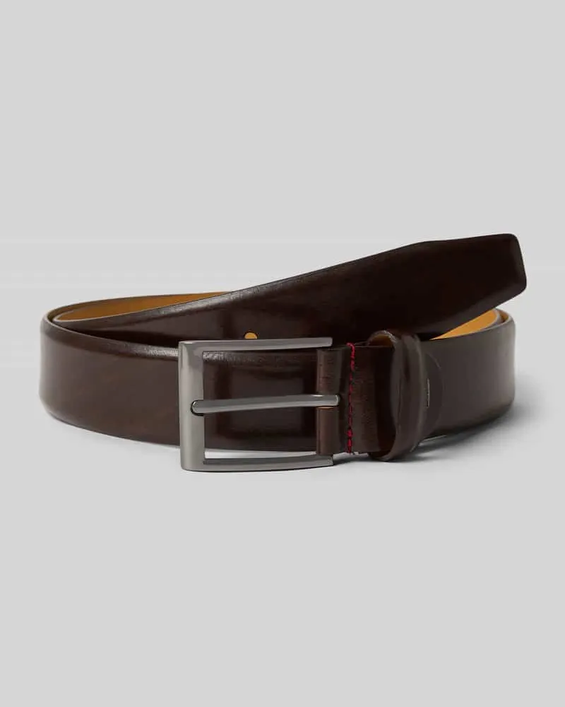 Pierre Cardin Gürtel mit Label-Detail Dunkelbraun