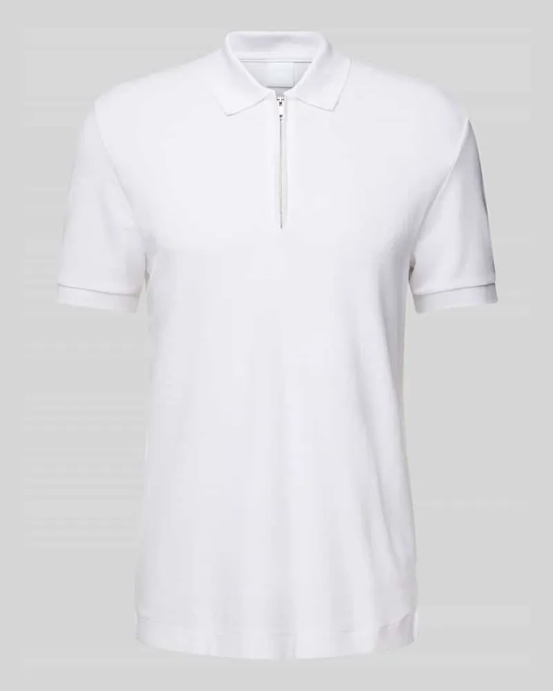 HUGO BOSS Regular Fit Poloshirt mit Reißverschluss Modell 'Paras 