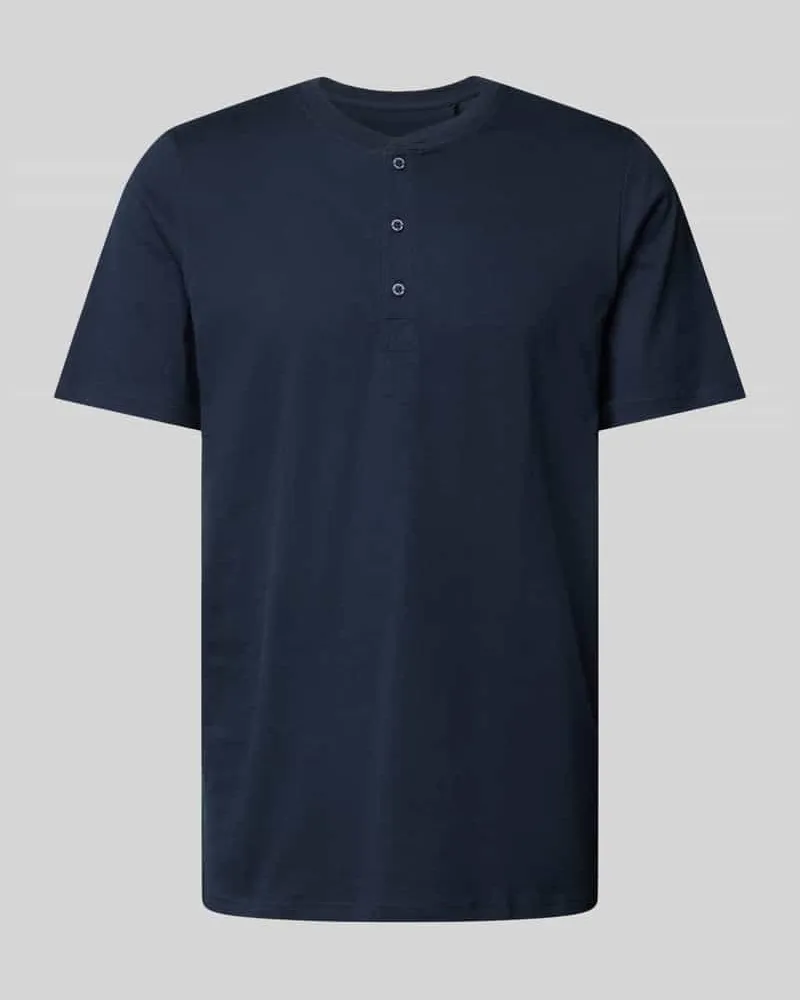 Schiesser T-Shirt mit kurzer Knopfleiste 