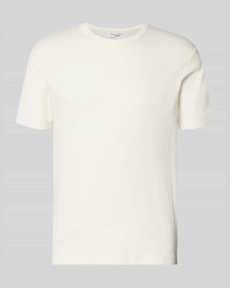 Marc O'Polo Regular Fit T-Shirt aus Baumwoll-Mix Weiss