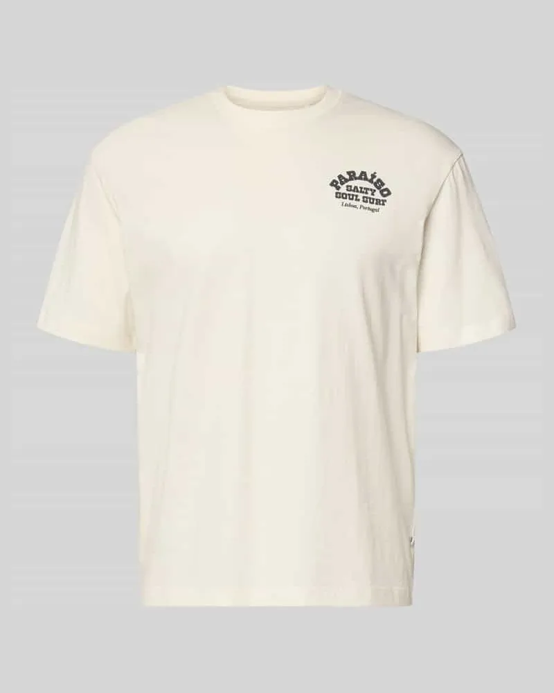 S.Oliver Regular Fit T-Shirt aus reiner Baumwolle Weiss