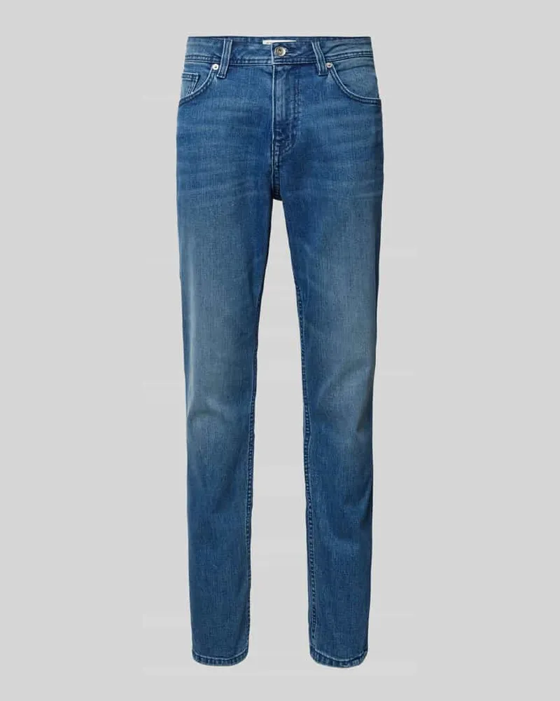 Tom Tailor Slim Fit Jeans in unifarbenem Design Modell 'Josh 