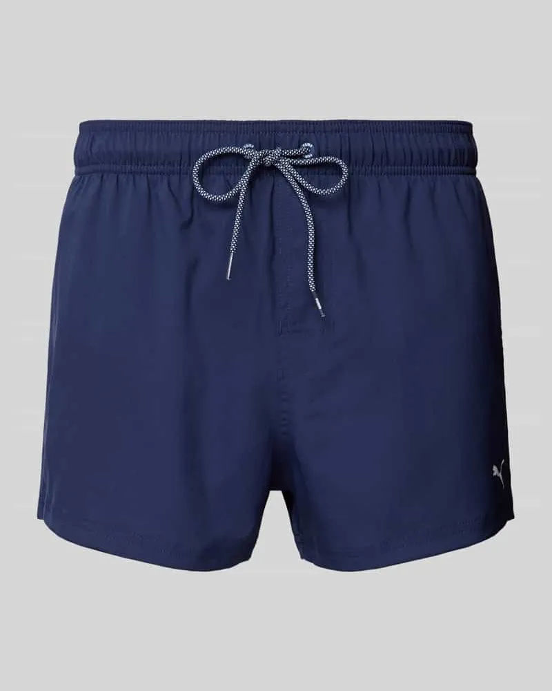 Puma Regular Fit Badehose mit Logo-Print 