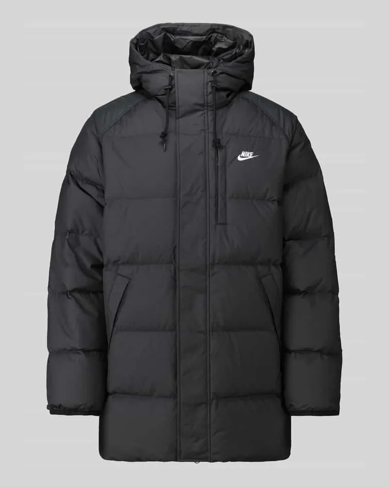 Nike Regular Fit Steppjacke mit Kapuze Black