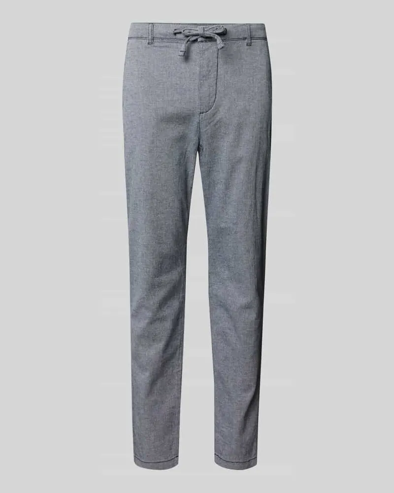 Tom Tailor Regular Fit Chino aus Baumwoll-Mix Marine