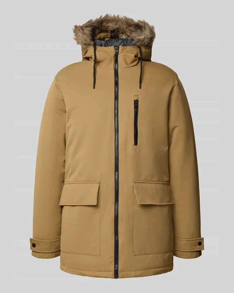 Jack & Jones Jacke mit Kapuze Modell 'CHARLIE Beige
