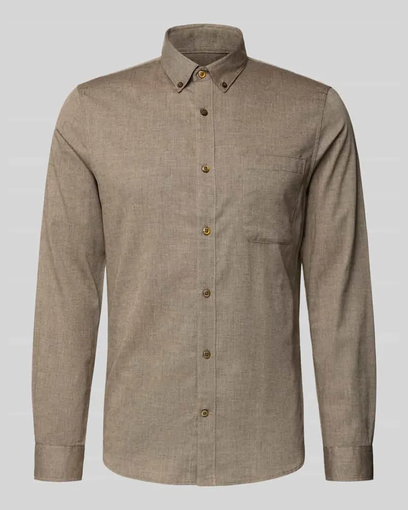 Matinique Freizeithemd mit Knopfleiste Modell 'trostol Stein