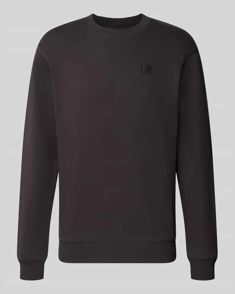 Scotch&Soda Regular Fit Sweatshirt aus reiner Baumwolle mit Label-Patch Black