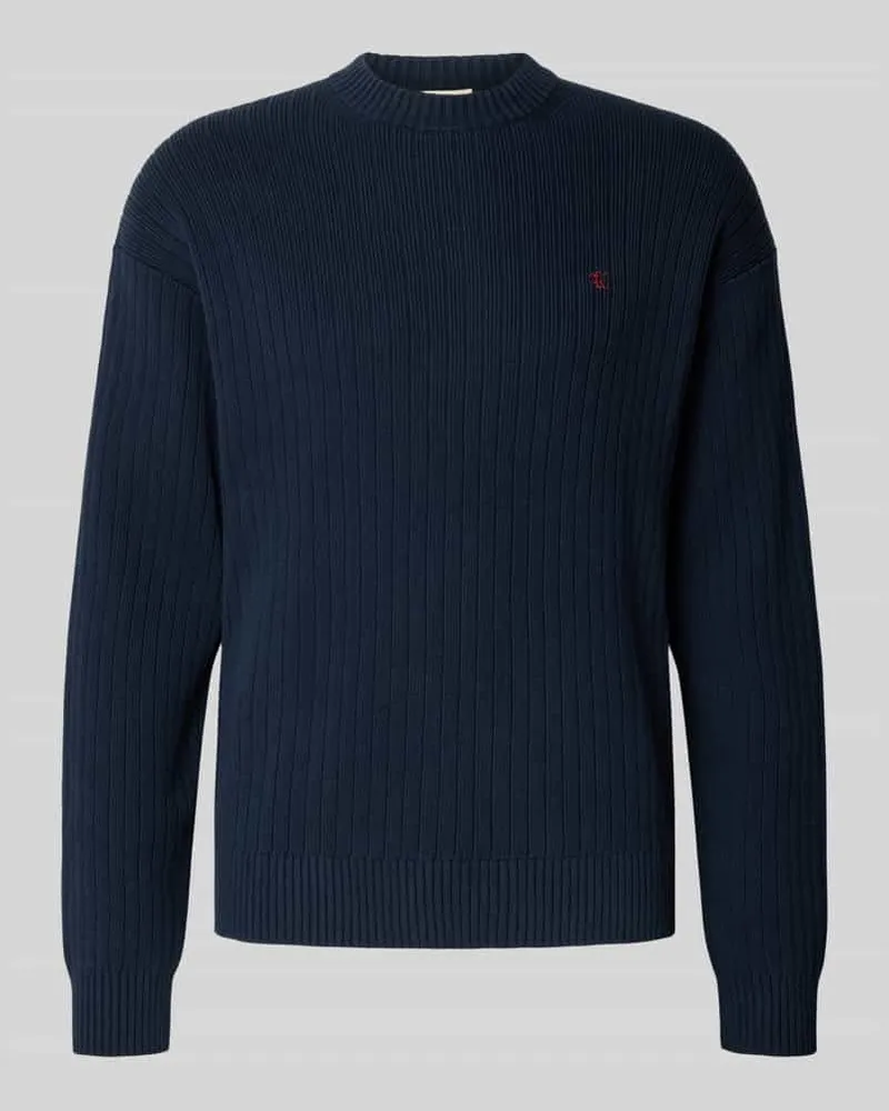 Calvin Klein Oversized Strickpullover mit gerippten Abschlüssen 