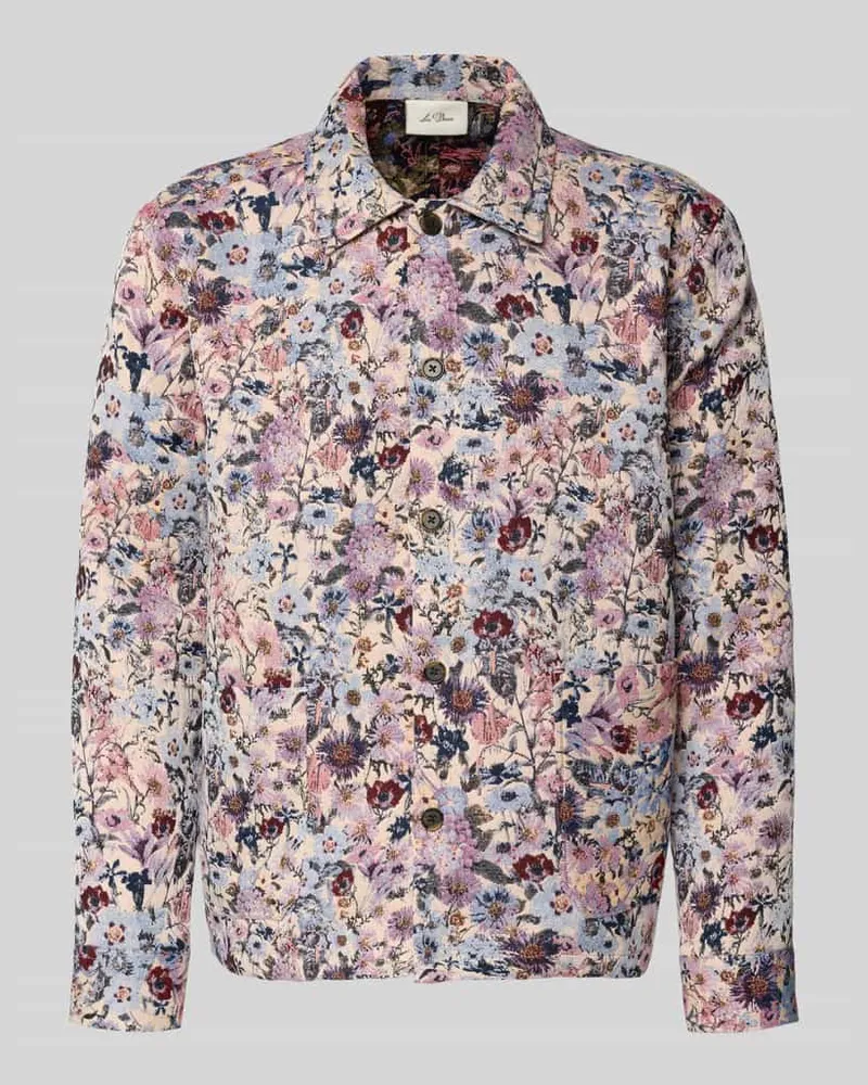 LES DEUX Regular Fit Overshirt mit Kentkragen Modell 'Hugh Beige