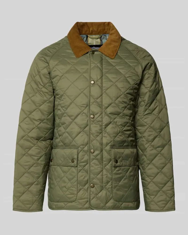 Barbour Regular Fit Steppjacke mit Zweiwege-Reißverschluss Modell 'CITY BEDALE Oliv
