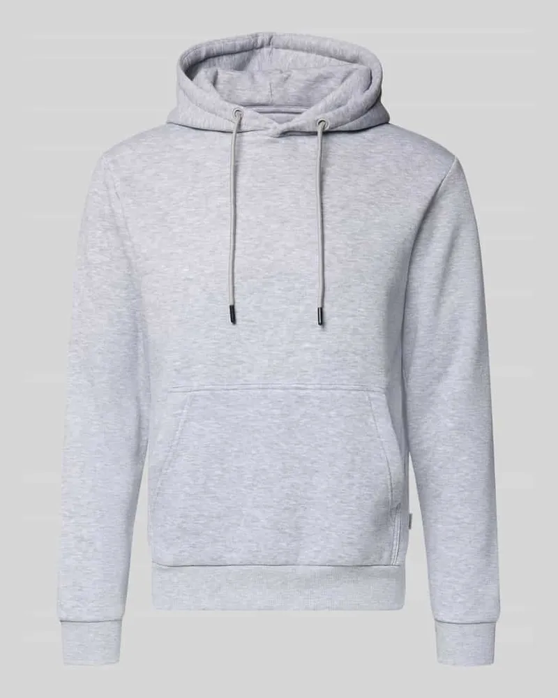 Jack & Jones Hoodie mit Kapuze Modell 'BRADLEY Hellgrau