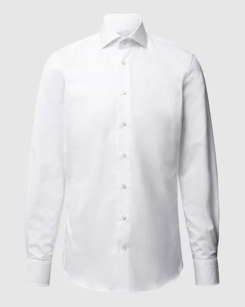 Profuomo Slim Fit Business-Hemd aus Twill 