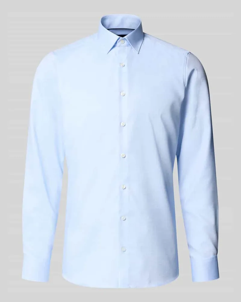 Olymp Slim Fit Businesshemd mit Kentkragen Bleu