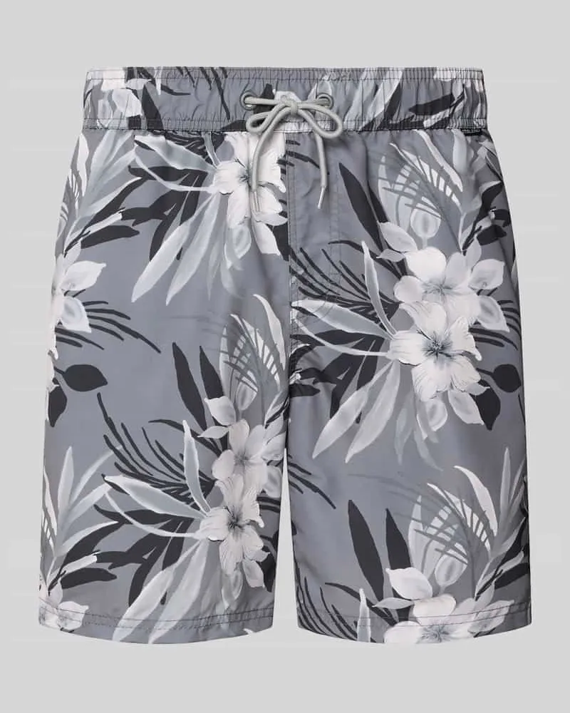 Blend Badehose im Allover-Look Modell 'REINOLD Beige