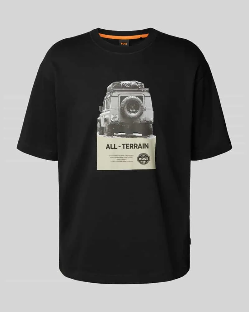 HUGO BOSS Regular Fit T-Shirt aus reiner Baumwolle Modell 'WAGON 
