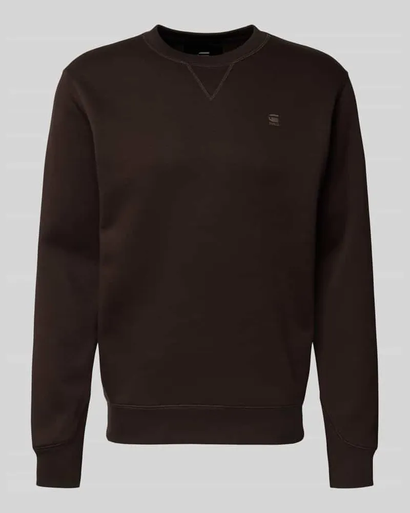 G-STAR RAW Sweatshirt aus Baumwoll-Mix Modell 'Premium core Dunkelbraun