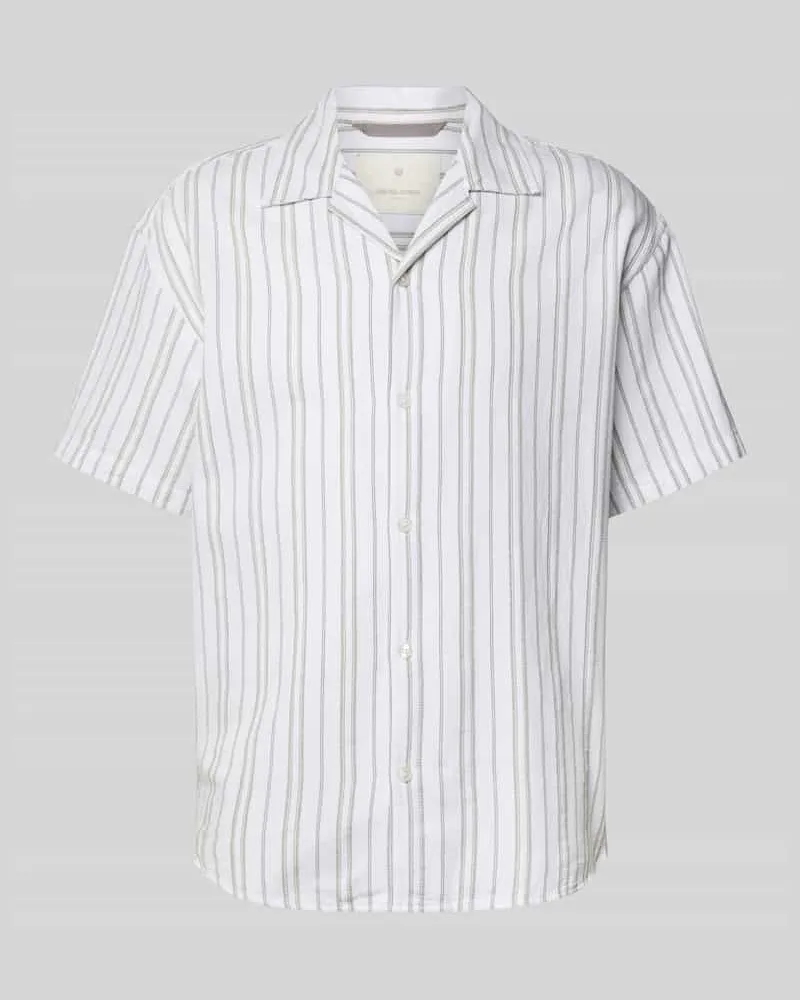 Jack & Jones Regular Fit Freizeithemd aus Baumwoll-Mix mit Leinen-Anteil Modell 'MONTANA 