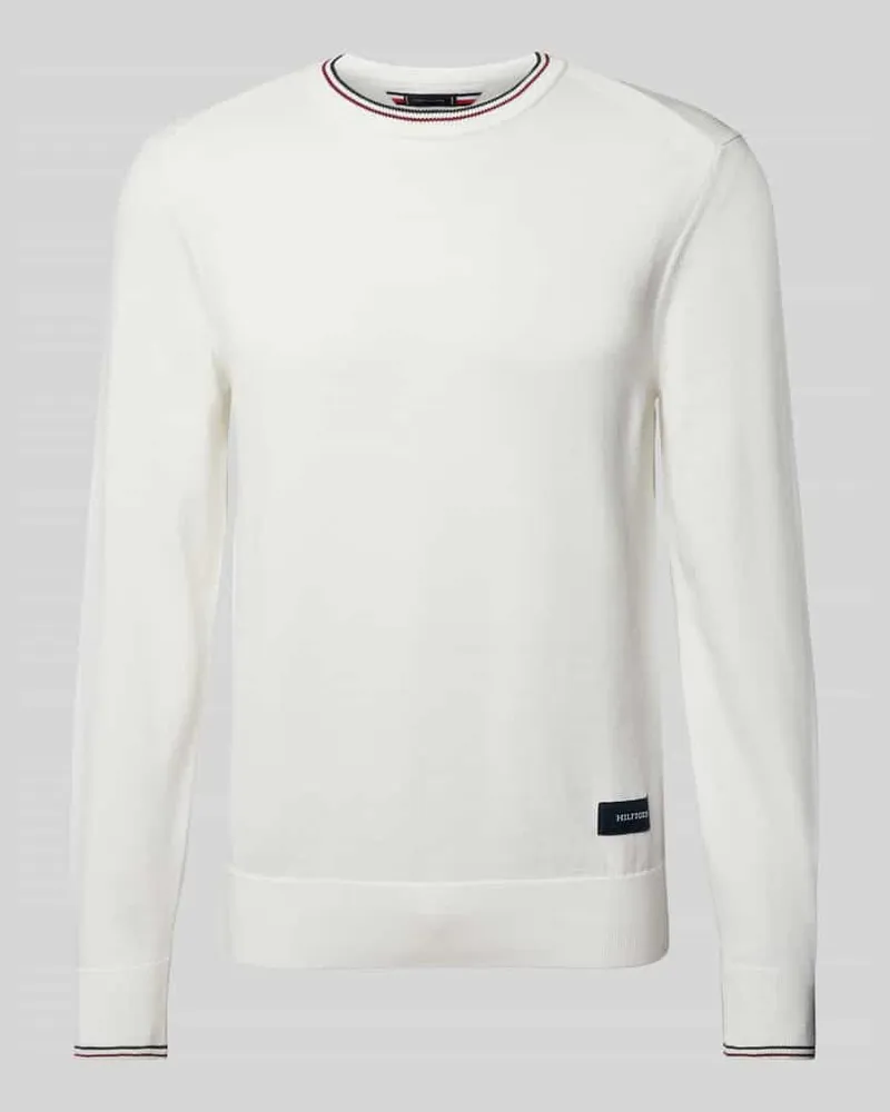 Tommy Hilfiger Strickpullover mit Label-Patch 