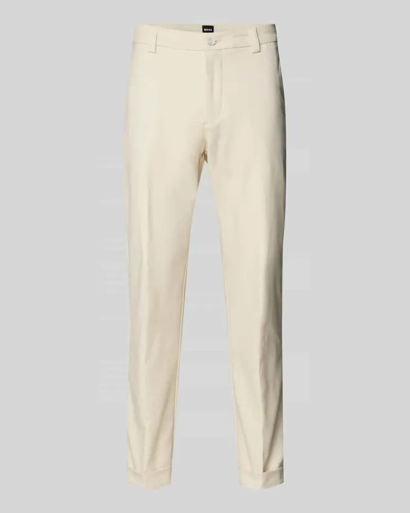 HUGO BOSS Regular Fit Chino aus Baumwoll-Mix Modell 'KANE1 Offwhite