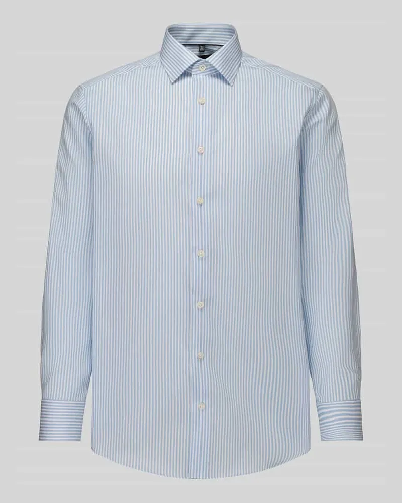 Olymp Regular Fit Businesshemd mit Kentkragen Bleu
