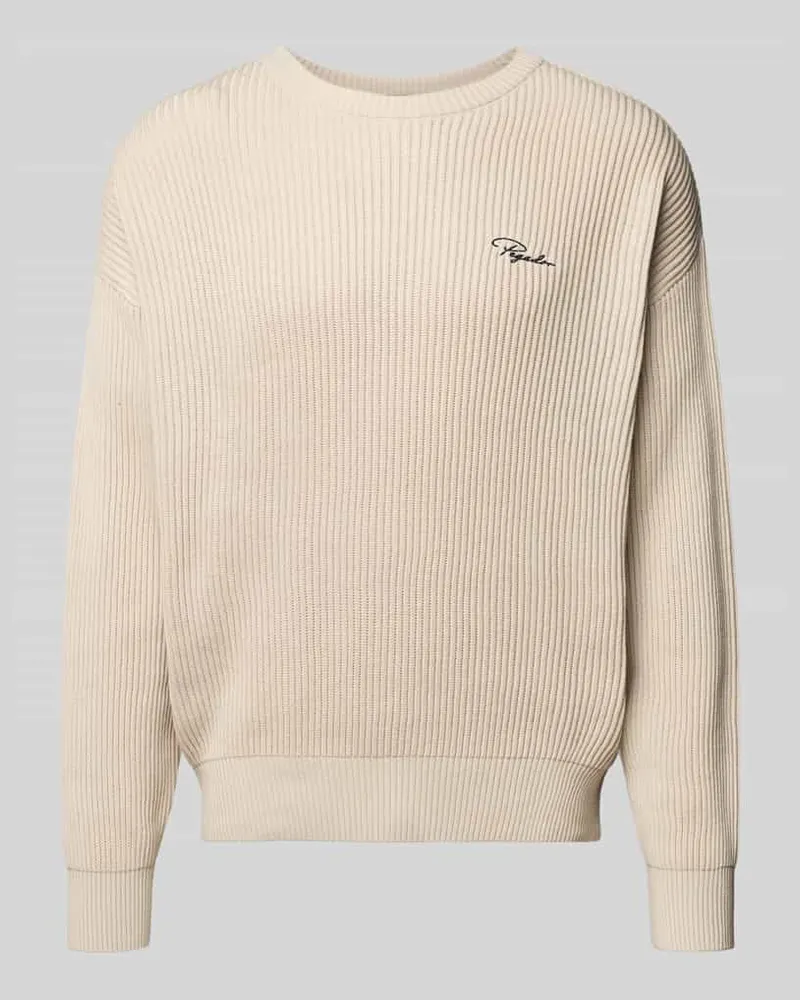 PEGADOR Strickpullover mit gerippten Abschlüssen Modell 'Signar Ecru